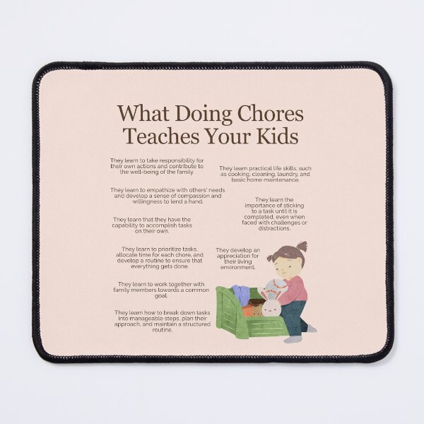 Item preview, What Doing Chores Teaches Your Kids designed and sold by TheFocusedShop.