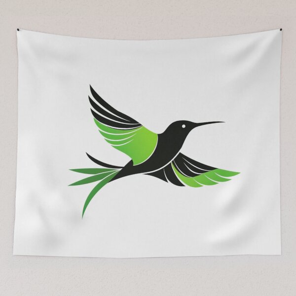 Item preview, Just a green winged black hummingbird designed and sold by Hollanding.