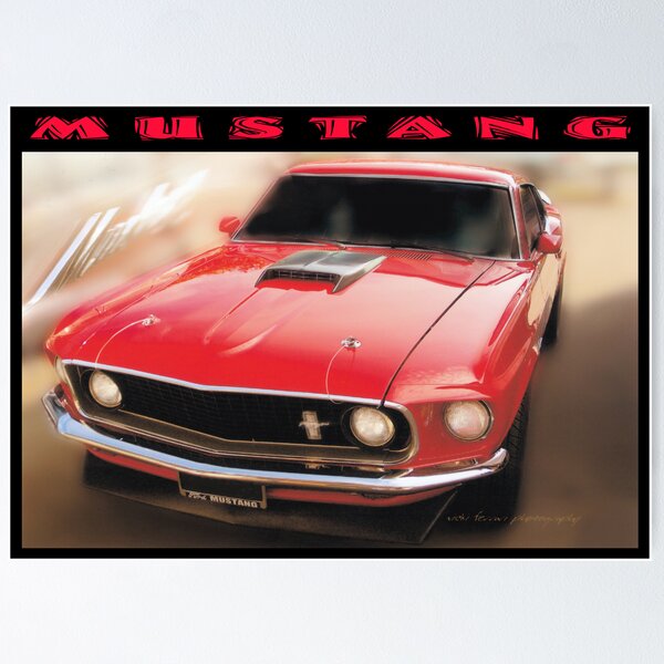 Item preview, Mustang © Black Border designed and sold by Vicki Ferrari Photography.