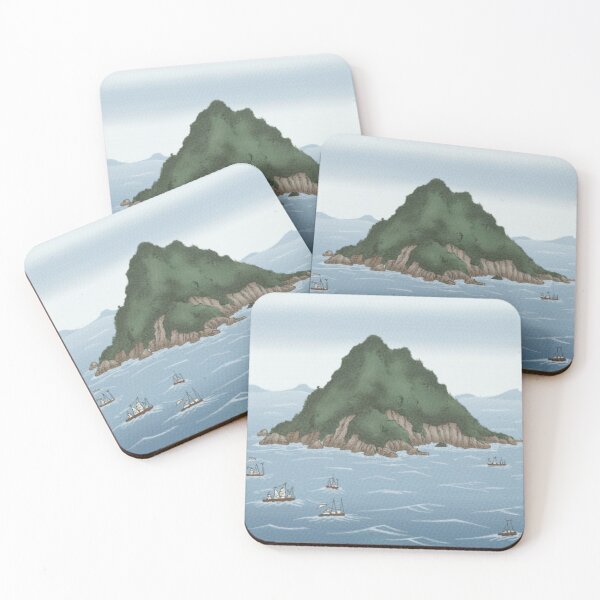 Item preview, Cartoon Liancourt Rocks designed and sold by BCD BRANDS.