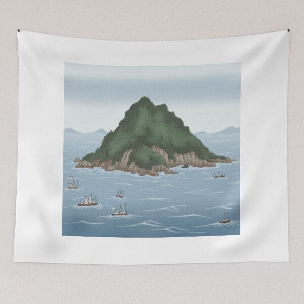 Item preview, Cartoon Liancourt Rocks designed and sold by BCD BRANDS.