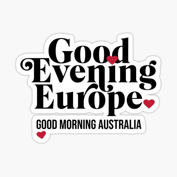 Aperçu de l'œuvre Eurovision - Bonsoir Europe Bonjour Australie créée et vendue par humnoo.