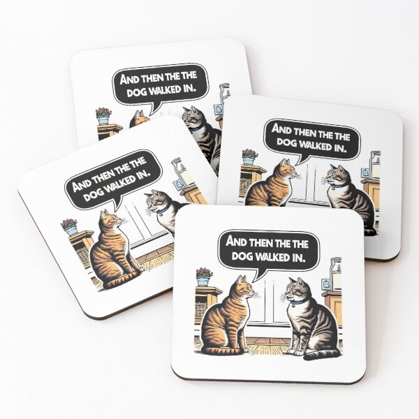 Item preview, Comic Cats and Their Canine Surprise designed and sold by BlueGoldArt.