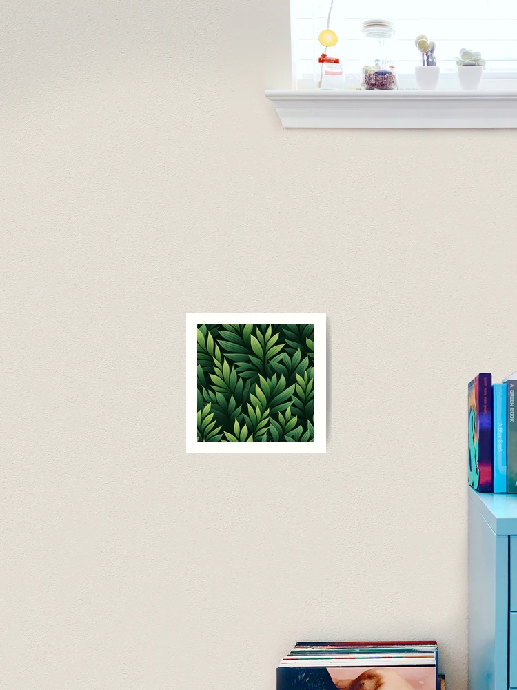 Thumbnail 2 of 3, Art Print, leaf pattern designed and sold by TrPatternLab.