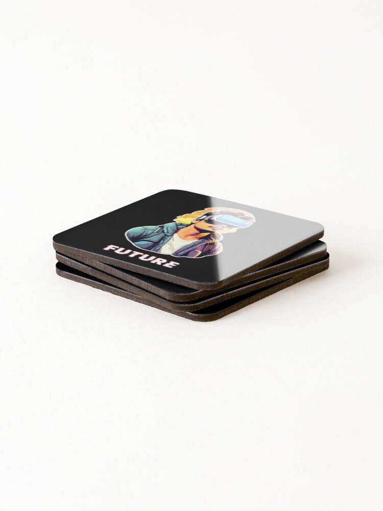 Thumbnail 4 of 5, Coasters (Set of 4), Future - Apple Vision Pro designed and sold by RekiStyle.
