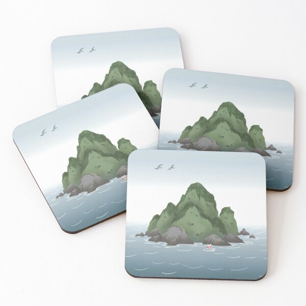 Item preview, Cartoon Liancourt Rocks designed and sold by BCD BRANDS.