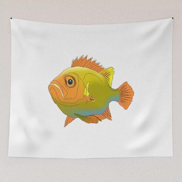 Item preview, Fish perch ocean sea water aquarium fishing designed and sold by Helen-Storm.