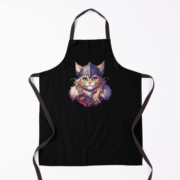 Item preview, Cute Viking Warrior Cat Norse Mythology Anime Portrait designed and sold by TomFrontierArt.