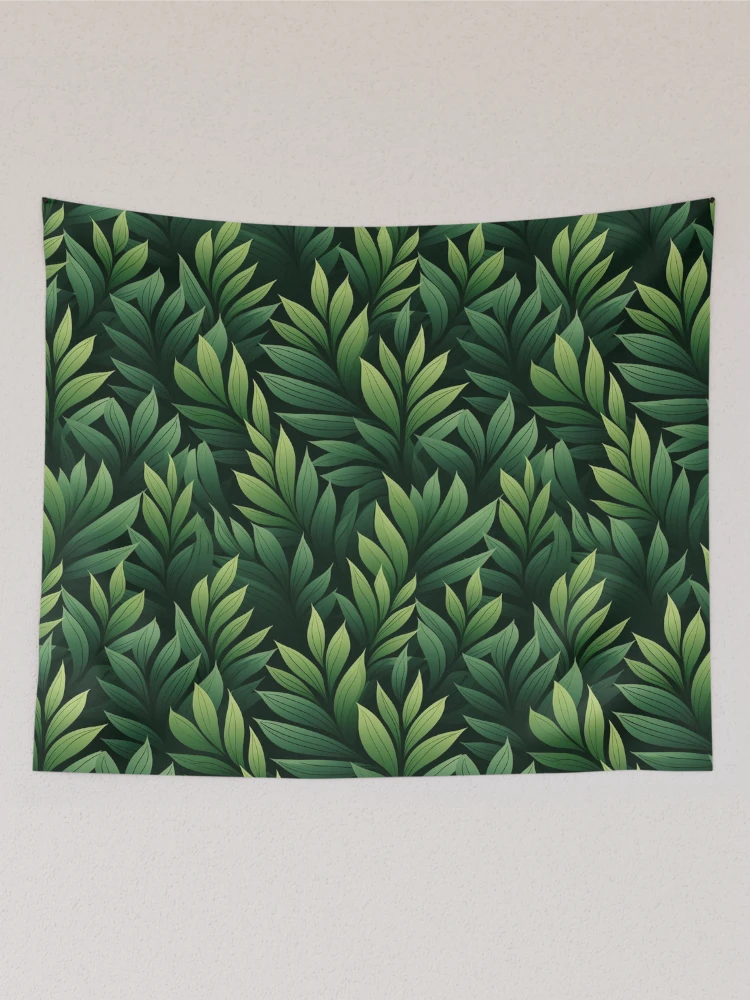 Thumbnail 2 of 3, Tapestry, leaf pattern designed and sold by TrPatternLab.