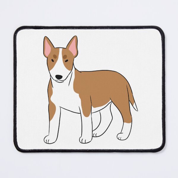 Item preview, Miniature bull terrier dog art designed and sold by Yaragold.