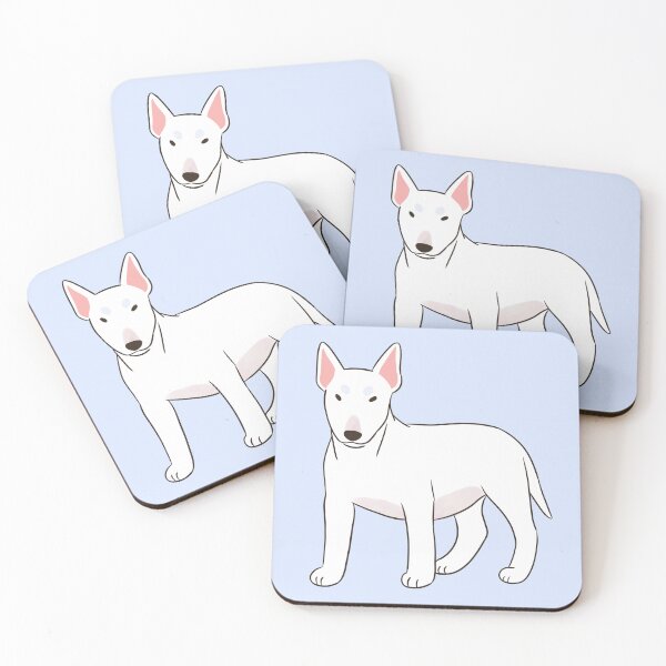 Item preview, Cute Miniature bull terrier dog art designed and sold by Yaragold.