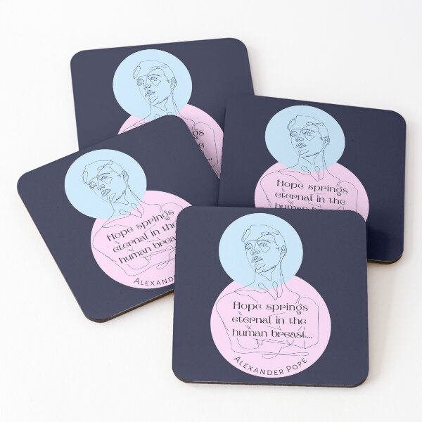 Item preview, Alexander Pope quote: Hope springs eternal in the human breast... designed and sold by artbleed.