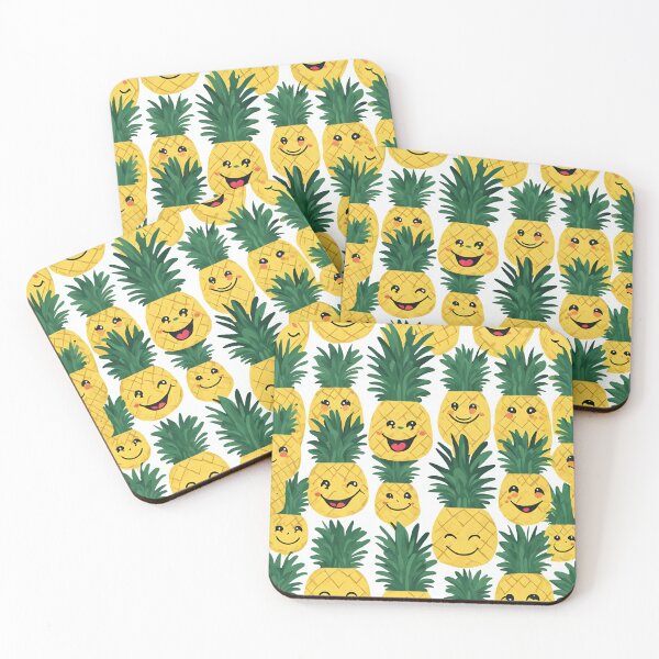 Item preview, Happy pineapples designed and sold by Vilemo.