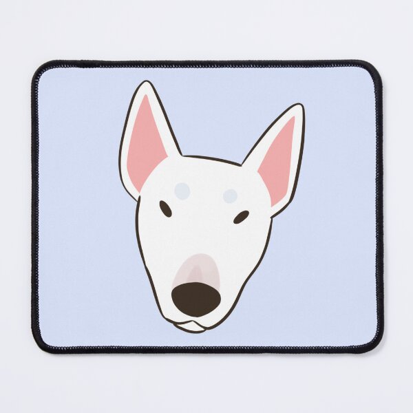 Item preview, Miniature bull terrier dog face designed and sold by Yaragold.