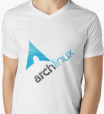 Arch Linux Logo Men's V-Neck T-Shirt