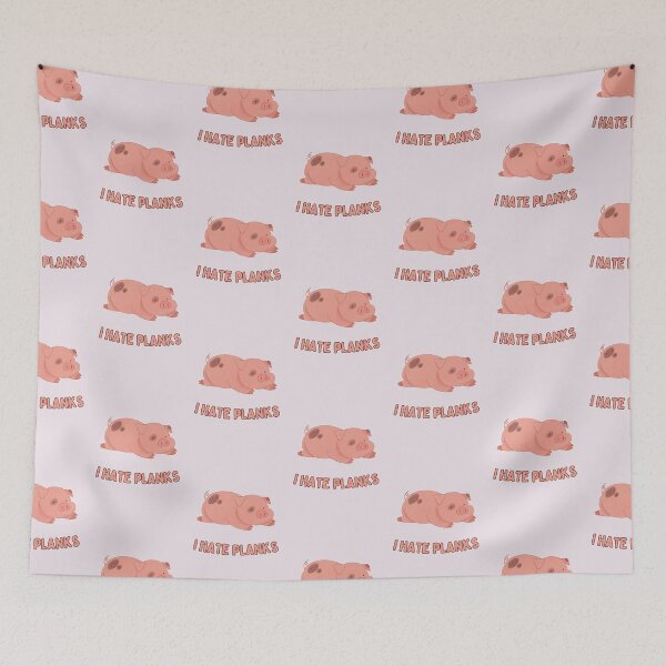 Item preview, I Hate Planks. Collapsed Little Pig designed and sold by Rebel-Design.