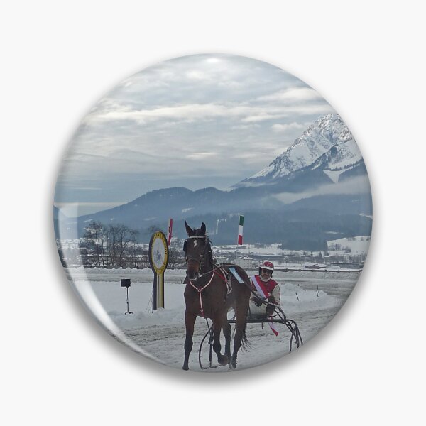 Item preview, Trotting race, snow covered  Austria. designed and sold by sandyprints.