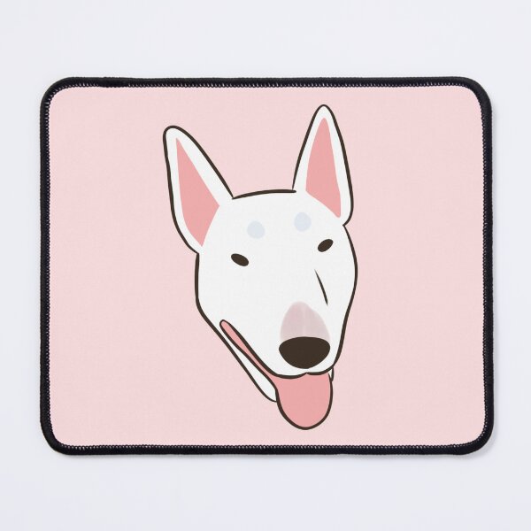 Item preview, Miniature bull terrier dog face designed and sold by Yaragold.