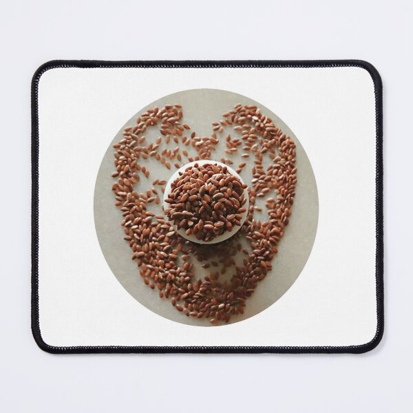 Item preview, Raw flax seeds/Heart-shape/Still life designed and sold by VeenaNair23.