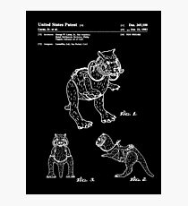 Star Wars Tauntauns Patent White Photographic Print