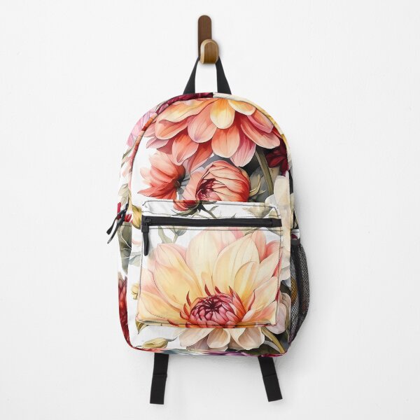 Item preview, Radiant Blossoms: A Bouquet of Dahlias, Chrysanthemums, and Lisianthus designed and sold by Chicandcool.