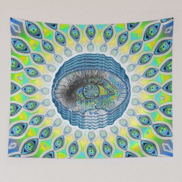 Item preview, EyeBallExpand-BlueGreen designed and sold by Klaus Bremner (Autotelic Art).