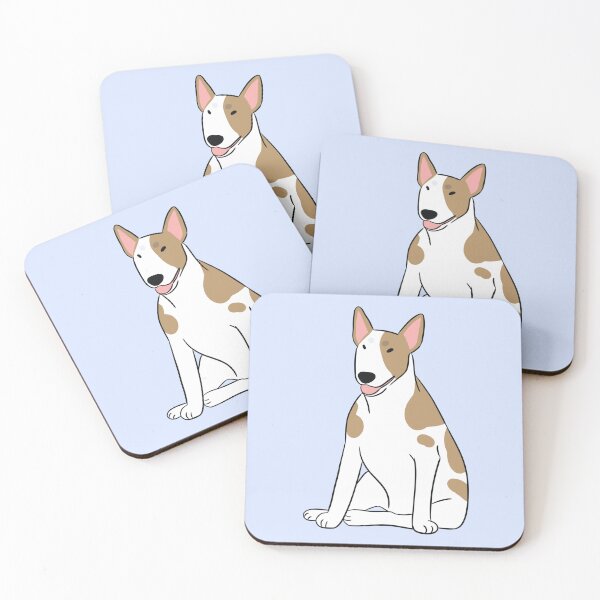 Item preview, Cartoon Miniature bull terrier dog designed and sold by Yaragold.