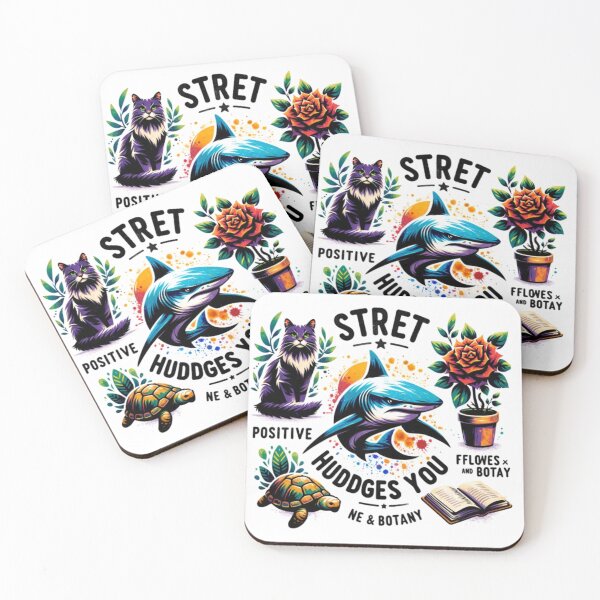 Item preview, Quirky Critters and Botanical Bliss: Street Cats, Positive Vibes, and More designed and sold by domunx.