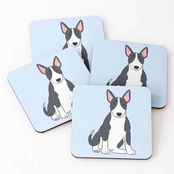 Artikelvorschau, Niedliche Miniatur-Bullterrier-Hundeillustration entworfen und verkauft von Yaragold.