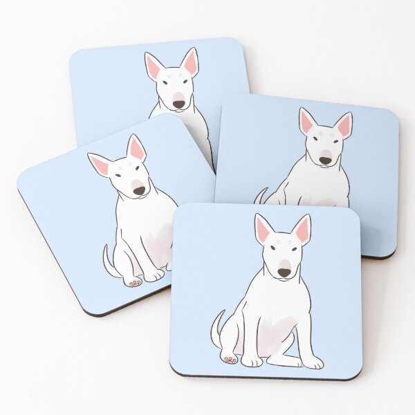 Item preview, Cute Miniature bull terrier dog illustration  designed and sold by Yaragold.