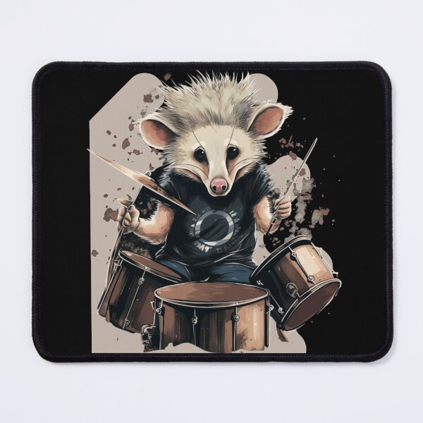 Item preview, OPOSSUM PLAYING DRUMS - CUTE POSSUM - LET'S ROCK designed and sold by justyna-s28.