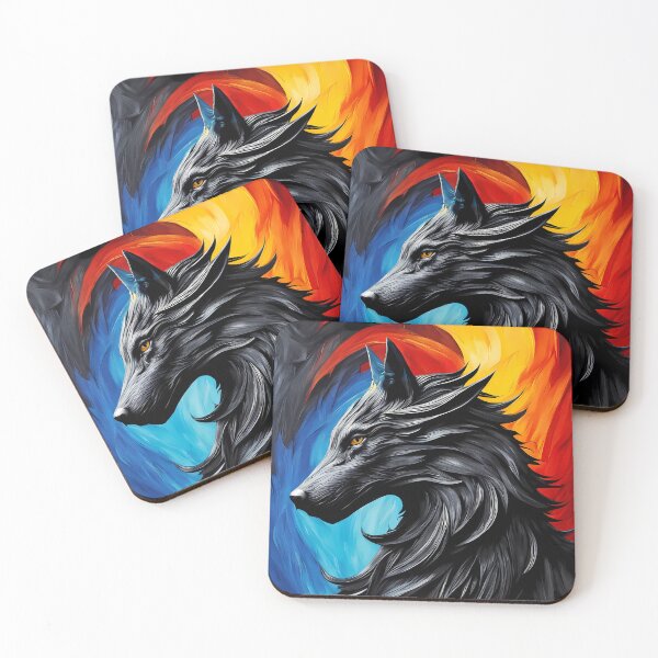Item preview, Wolf Painting, Ai Generated Art  designed and sold by ACC .