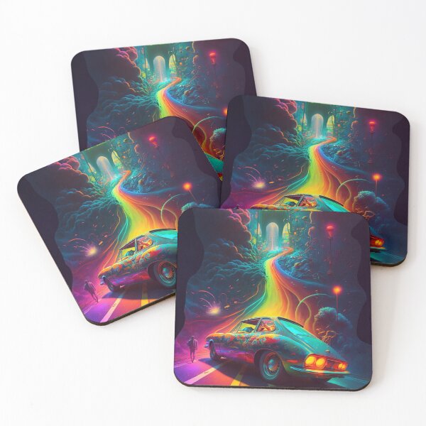 Item preview, Dreamy world of colourful cars designed and sold by ShopMaxiDesigns.