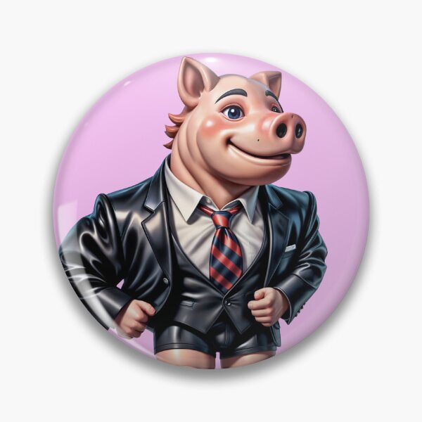 Item preview, Pig in a suit, classy businessman designed and sold by PlumeUniverse.