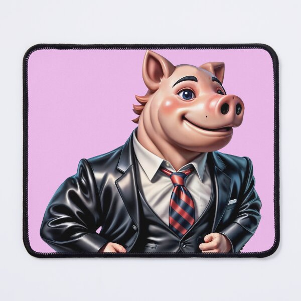 Item preview, Pig in a suit, classy businessman designed and sold by PlumeUniverse.