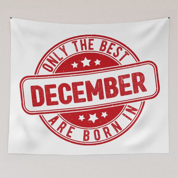 Item preview, only the best are born in december designed and sold by HB Shirts.