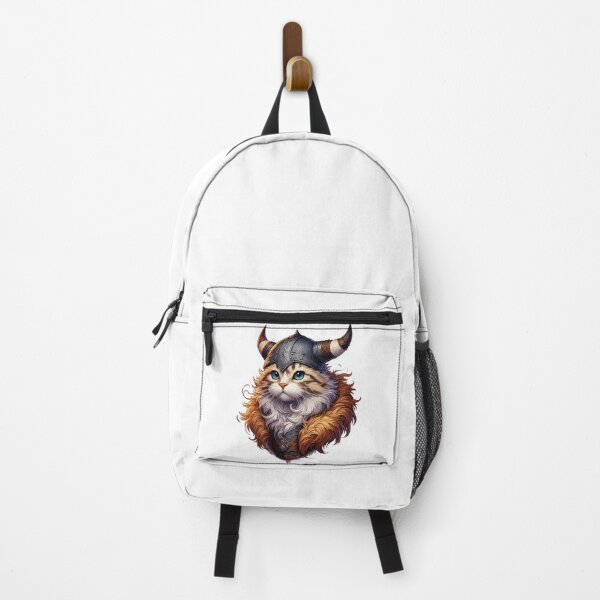 Item preview, Funny Viking Warrior Cat Norse Mythology Anime Portrait designed and sold by TomFrontierArt.