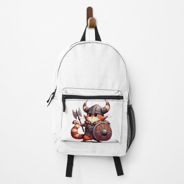 Item preview, Funny Viking Warrior Cat Norse Mythology Anime Portrait designed and sold by TomFrontierArt.