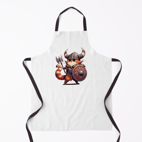 Item preview, Funny Viking Warrior Cat Norse Mythology Anime Portrait designed and sold by TomFrontierArt.