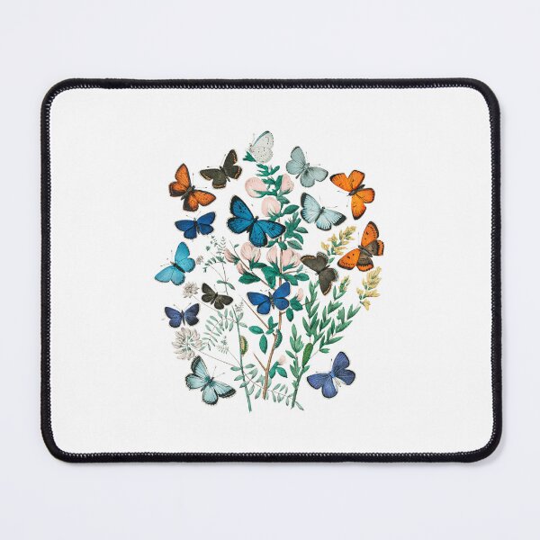 Item preview, Vintage butterflies and plants designed and sold by VauKaArtShop.