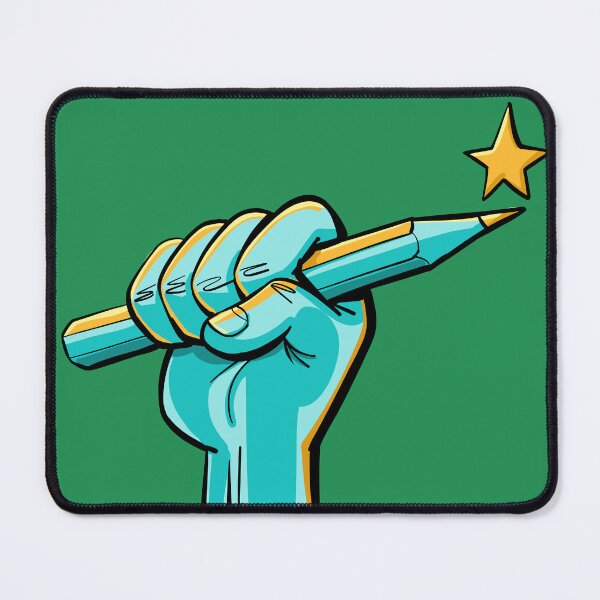 Item preview, fist firmly holding a pen with a star on top designed and sold by duxpavlic.