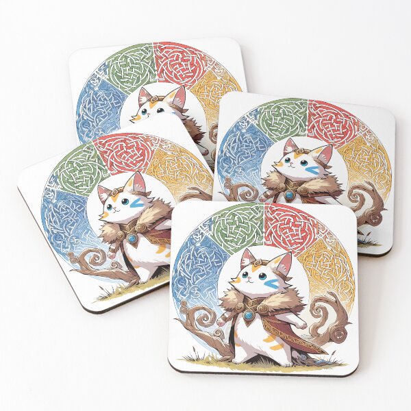 Item preview, Kawaii Viking Warrior Cat Norse Mythology Anime Portrait designed and sold by TomFrontierArt.