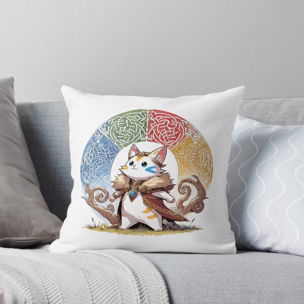 Item preview, Kawaii Viking Warrior Cat Norse Mythology Anime Portrait designed and sold by TomFrontierArt.