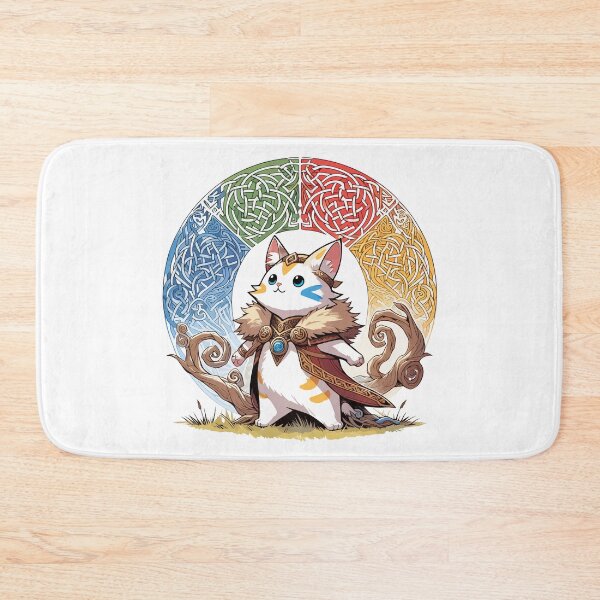 Item preview, Kawaii Viking Warrior Cat Norse Mythology Anime Portrait designed and sold by TomFrontierArt.