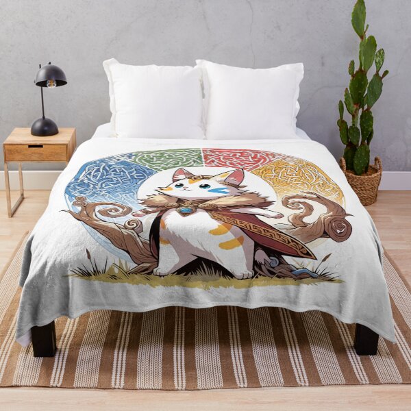 Item preview, Kawaii Viking Warrior Cat Norse Mythology Anime Portrait designed and sold by TomFrontierArt.