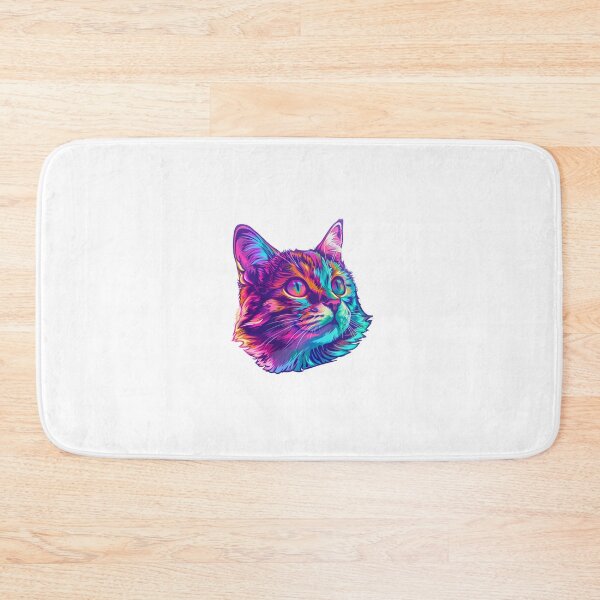 Item preview, Vibrant Magical Cat Head designed and sold by JaneDesignsForU.
