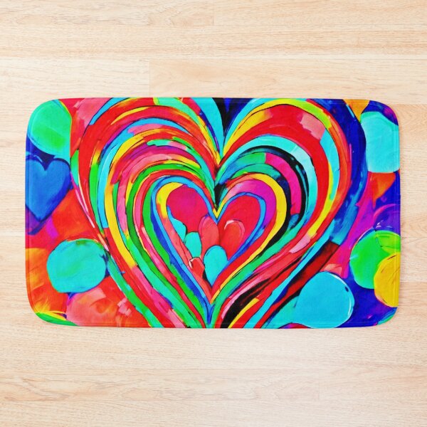 Item preview, Radiant Affection: Colorful Heart Art designed and sold by Health And Fitness Posts e-Store.