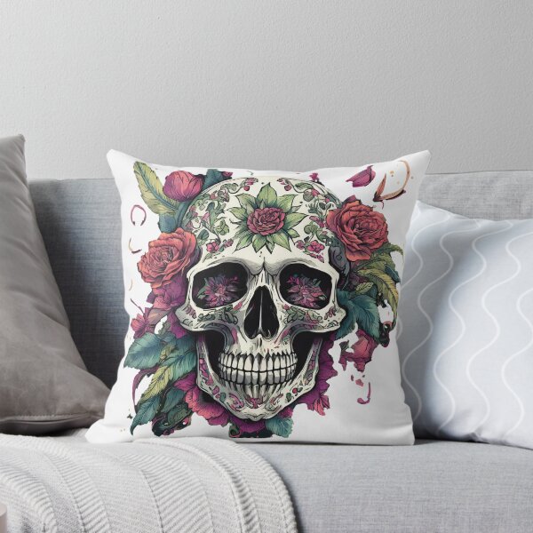 Item preview, Skull - metal - original - skeleton - skull - rock - flower - jungle - love - end designed and sold by Kaabechoise01.