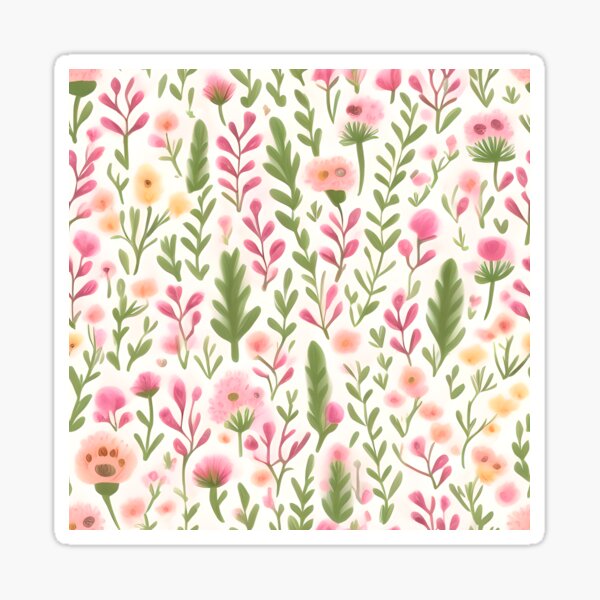 Flora Fellow - Medium Print Sticker