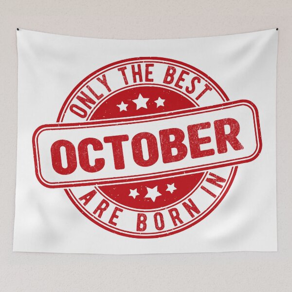 Item preview, only the best are born in October designed and sold by HB Shirts.